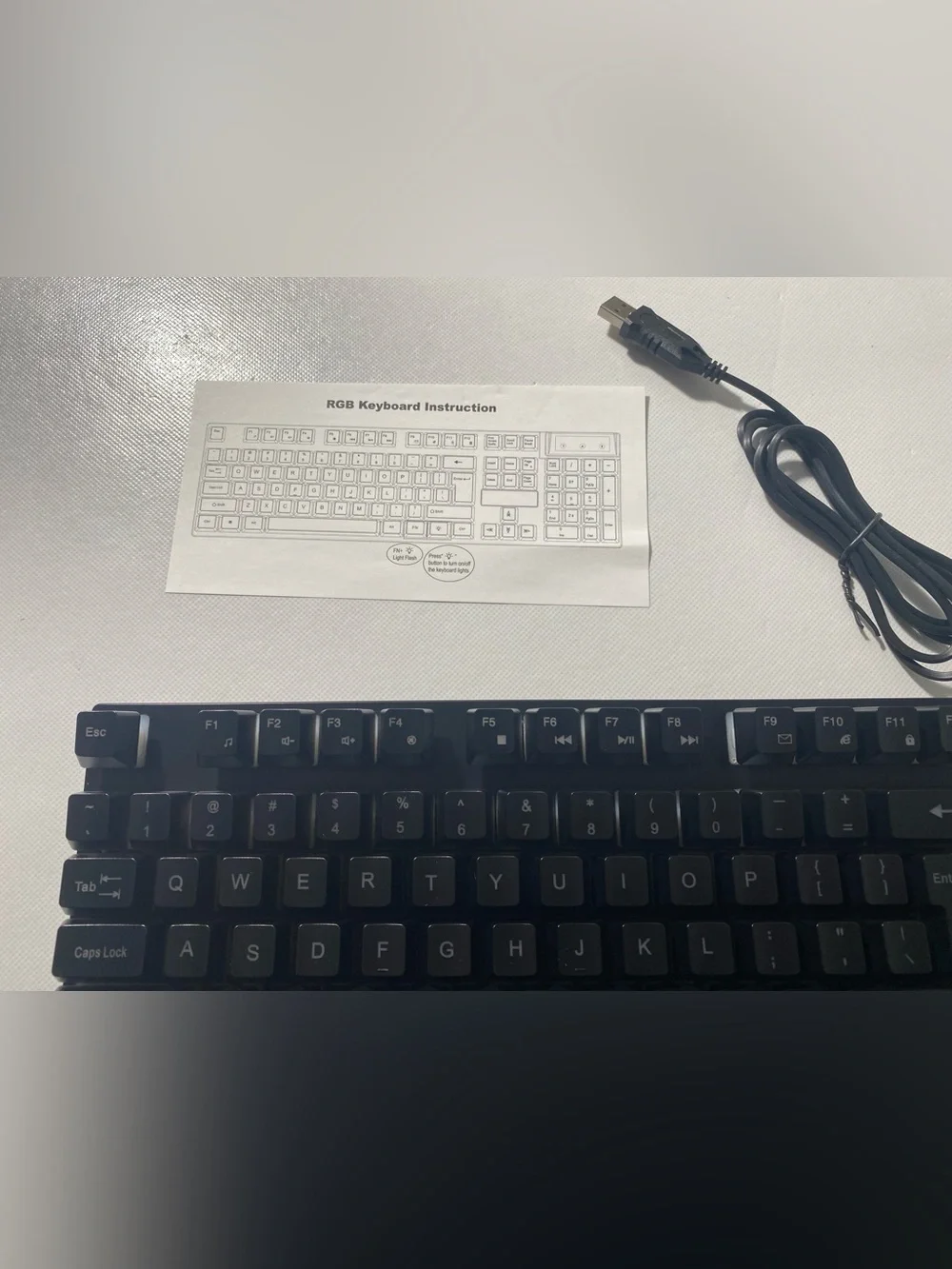 NEW In Box - STGAUBRON Computer Keyboard USB Wired w/ Kickstand Black